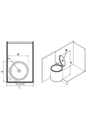 STARAX S-2251-SS ÇÖP KOVASI 365*300*320 KROM 10 LT