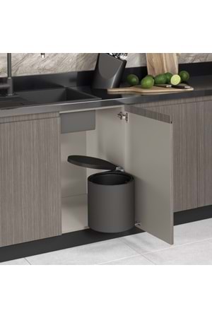 STARAX S-2253-B OTOMATİK KAPAK ÇÖP KOVASI 355*300*380 SİYAH 10 LT