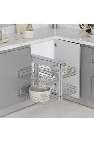 STARAX S-3007-C BAĞIMSIZ KÖRKÖŞE MEKANİZMASI KROM 45 CM