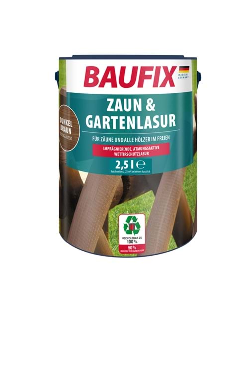 BAUFIX ZAUN-GARTENLASUR TEAK 2,5 LT