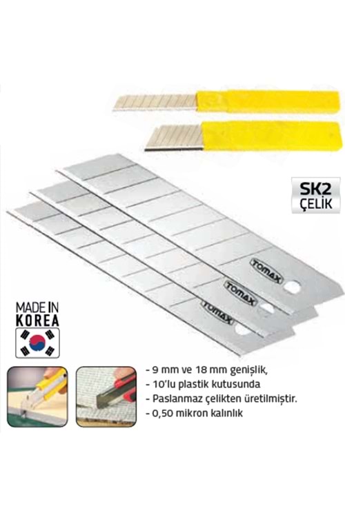 TOMAX MAKET BIÇAĞI YEDEĞİ 18 MM