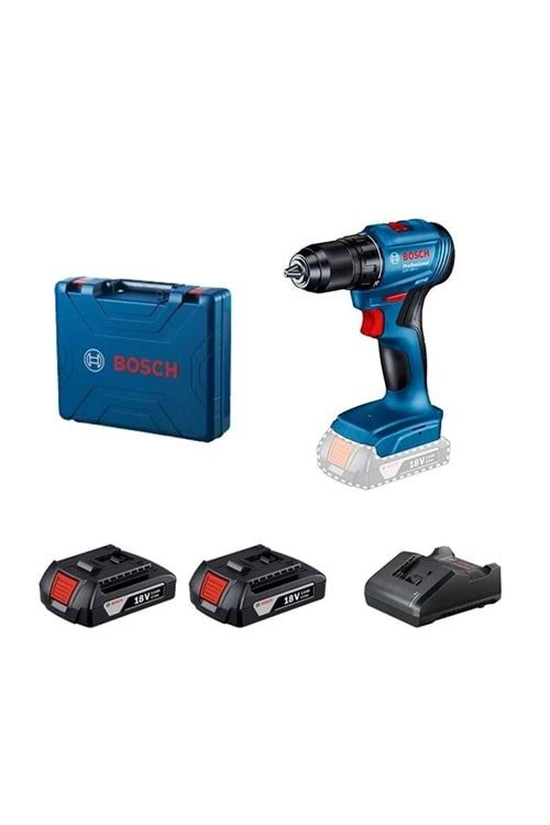 BOSCH GSR 185-LI AKÜLÜ DELME/VİDALAMA KÖMÜRSÜZ 18V 2*2A