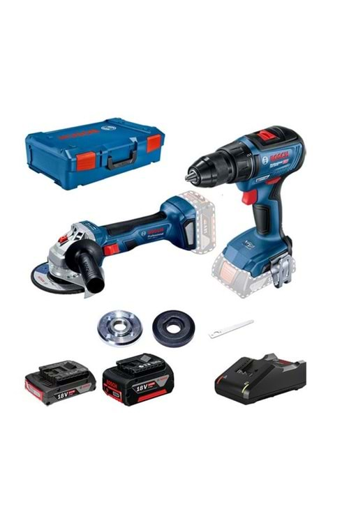 BOSCH GWS 180 LI + GSR 18V-50 (1*5.0 AH + 1*2.0 AH) XL-BOXX SET