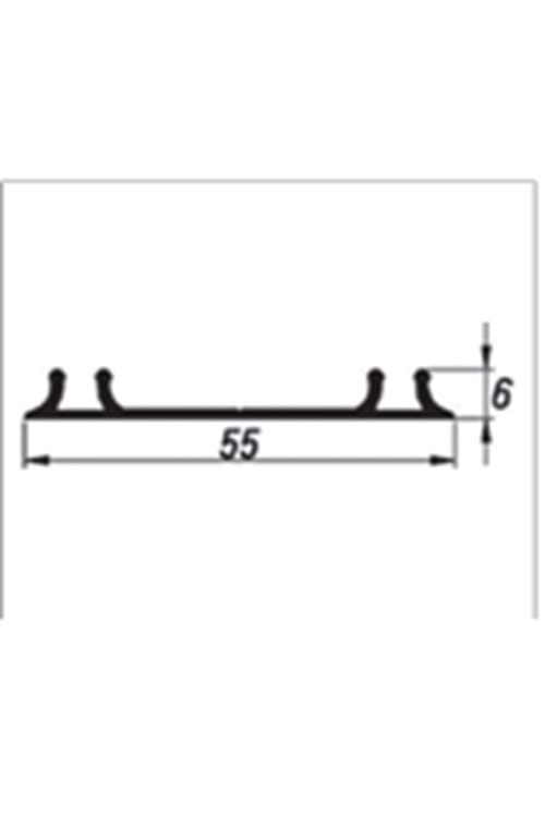 ALBATUR MULTİLİNE 7030 150-7108-1410-3000 SÜRME KAPAK ALT RAYI 3 MT