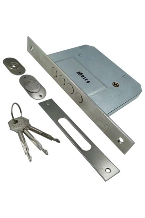 KALE 189 4MF 52 MM STANDART SİLİNDİRLİ 4 MİL EMNİYET KİLİT NİKEL
