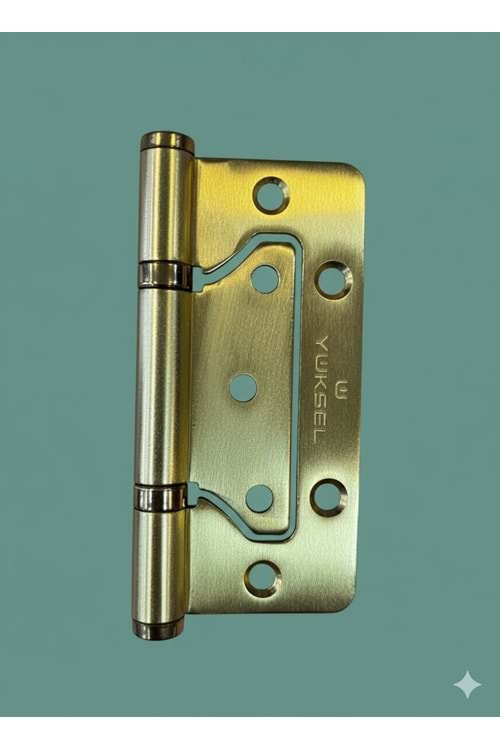 YÜKSEL ÇELİK 10 CM KELEBEK YÖNSÜZ MENTEŞE S.L.SARI 2,5 MM (25)