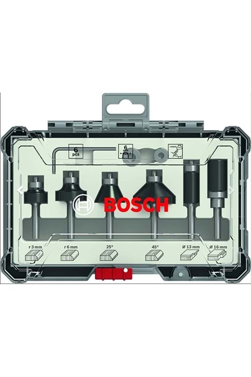 BOSCH FREZE SETİ 6 LI