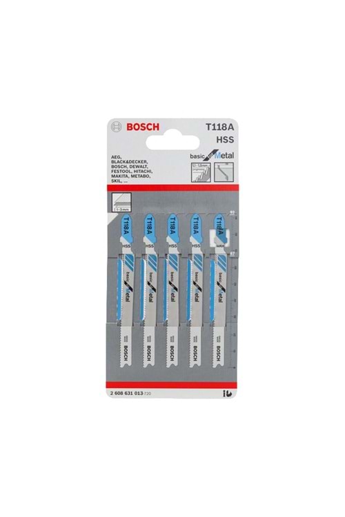 BOSCH DEKUPAJ UCU T 118 A BASİC FOR METAL