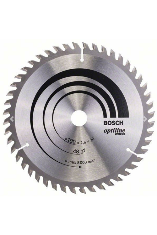 BOSCH OPTİLİNE WOOD DAİRE TESTERE 190*20/1,6 MM 48 DİŞ