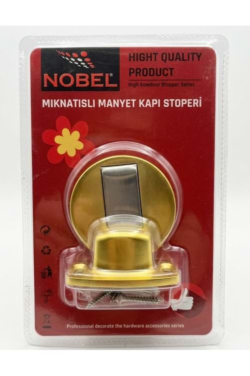 NOBEL MIKNATISLI MANYET KAPI STOPERİ ALTIN SARISI BLİSTERLİ
