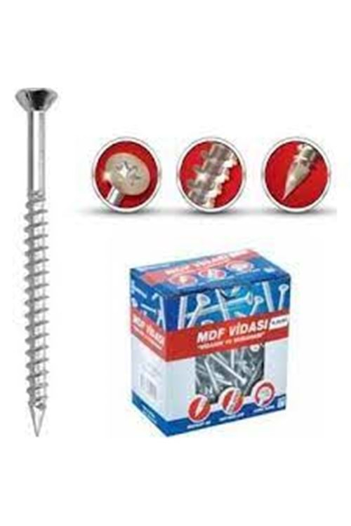 MERİDYEN 3,5*50 MDF VİDASI TORX (200 ADET) PAKET