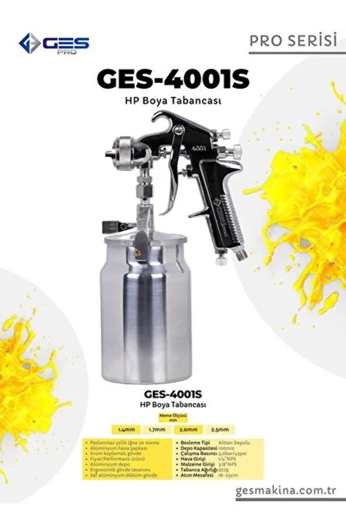 GES PRO 4001S ALTTAN DEPOLU BOYA TABANCASI (1.8 MM)