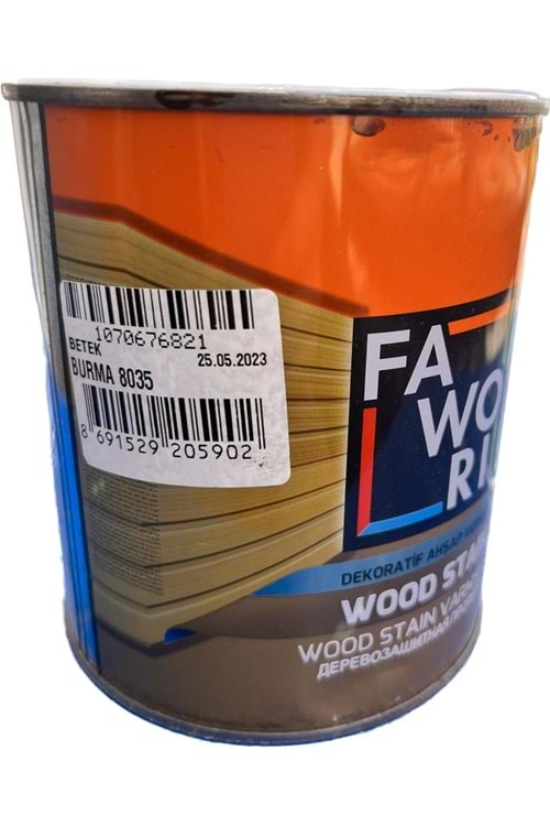 FAWORİ WOOD STAIN BURMA 0,75 LT