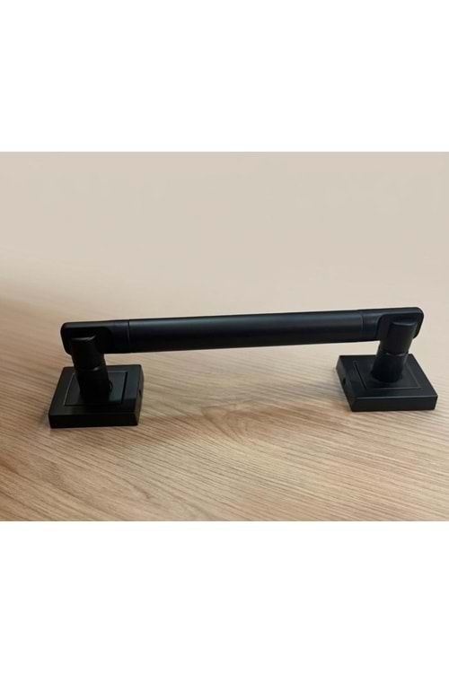 ÇANKAYA ÇEKME KARE MAT SİYAH 20 CM