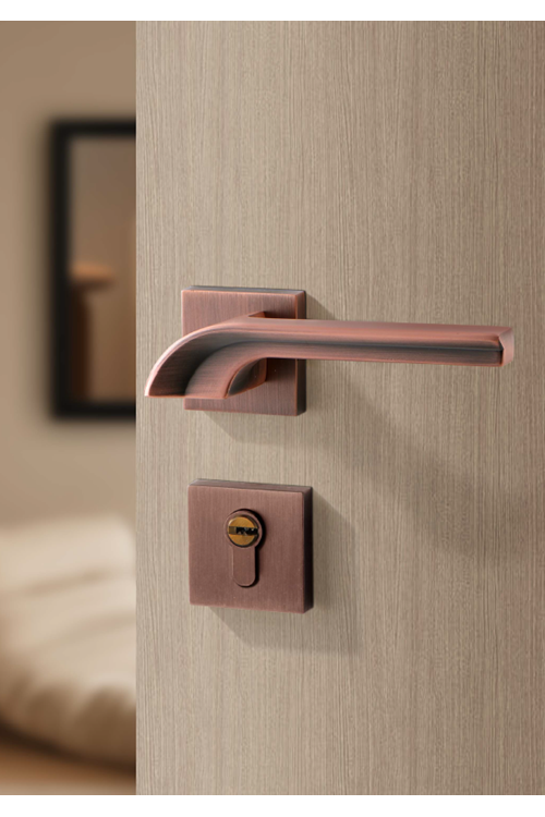 YÜKSEL LABELLA İTALYAN KARE ROZETLİ ROSE BRONZ WC KAPI KOLU