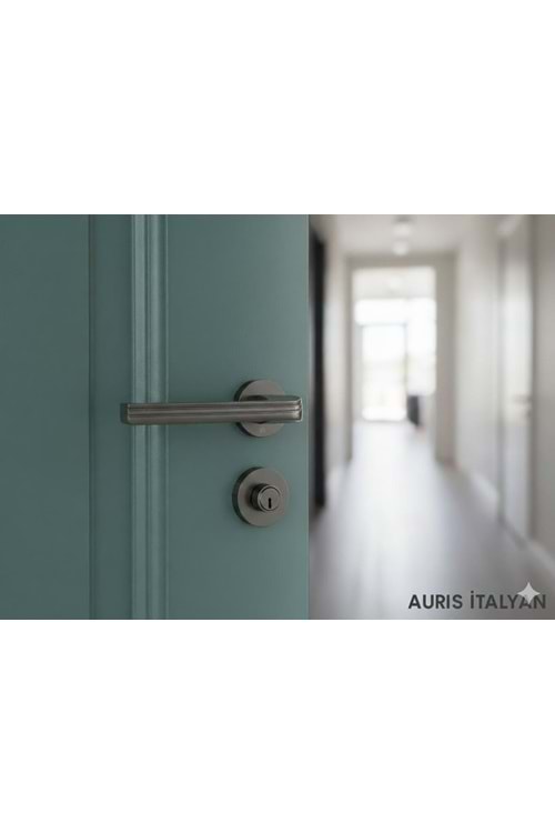 YÜKSEL AURİS İTALYAN KARE ROZETLİ ANTRASİT YALE KAPI KOLU