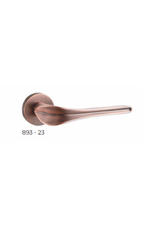 YÜKSEL TESLA İTALYAN OVAL ROZETLİ ROSE BRONZ ODA KAPI KOLU