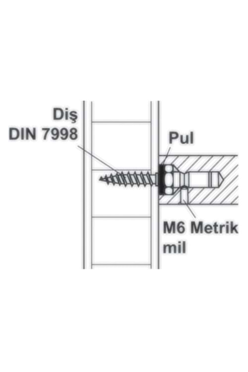 HAFELE 909.03.920 ÇEKME KAPI KOLU BAĞLANTI ELEMANI GİZLİ TEK TARAFLI 40*62 MM