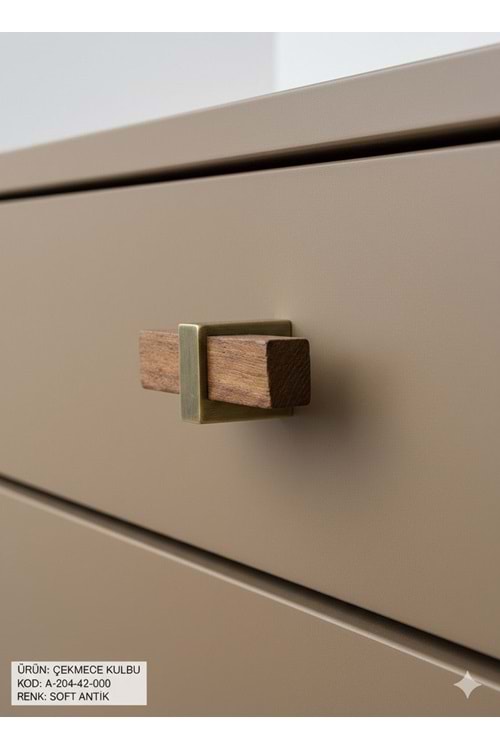 TOMURCUK A204 TAHTA DÜĞME KULP