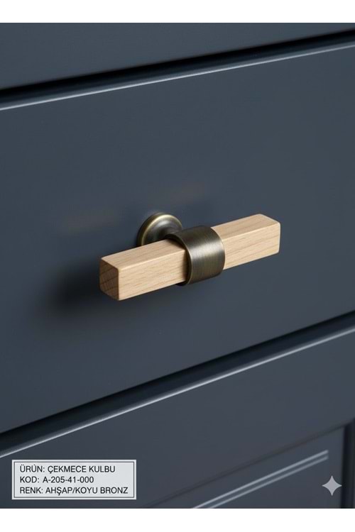 TOMURCUK A205 TAHTA DÜĞME KULP