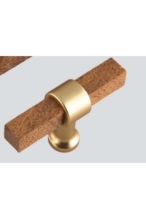 TOMURCUK A206 TAHTA DÜĞME KULP SİYAH