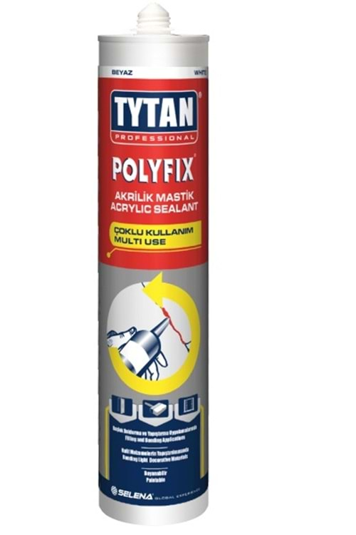 TYTAN POLYFİX SİLİKONİZE MASTİK ALTINMEŞE 500 GR (24)