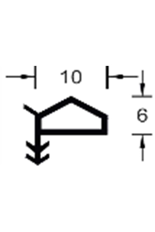 YANDAN TIRNAKLI PİRAMİT YUMUŞAK 10 MM FİTİL KULAKLI KAHVERENGİ (100 MT)