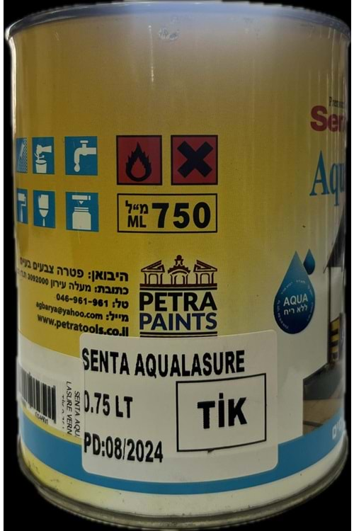 SENTA AQUA LASURE VERNİK TİK 0,75 L