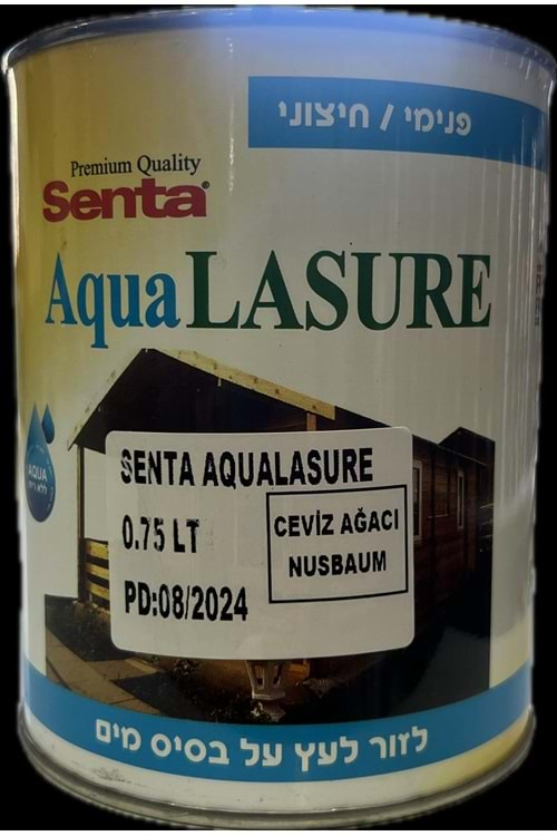 SENTA AQUA LASURE VERNİK CEVİZ AĞACI 0,75 L