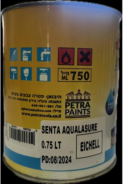 SENTA AQUA LASURE VERNİK EİCHE HELL 0,75 L