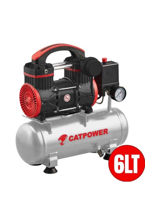 CATPOWER CAT1111 SESSİZ VE YAĞSIZ KOMPRESÖR 1 HP 6 LT