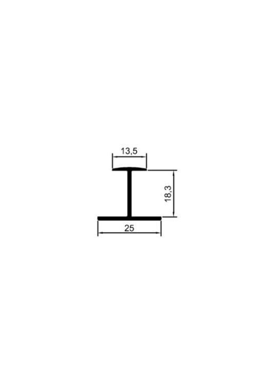 ÇP 0070 A 18 MM ELOKSAL PARLAK MDF BİRLEŞTİRME PROFİLİ H 2 MT