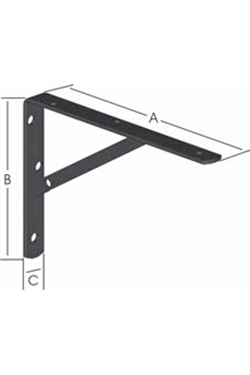 MADRA RAF ALTI BÜYÜK 39*25 SİYAH