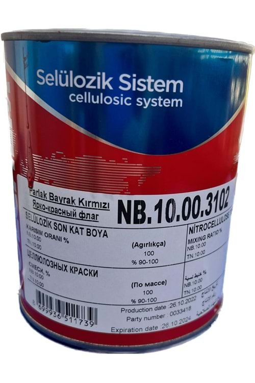 POLCHEM NB10 SELL. BAYRAK KIRMIZI 0,75 LT