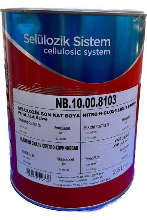 POLCHEM NB10 SELL. AÇIK KAHVE 2,5 LT