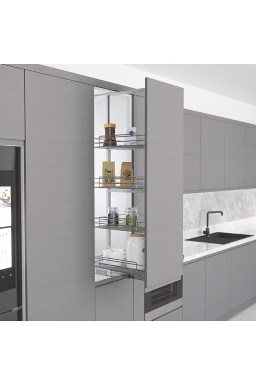 STARAX S-1117-C TELESKOPİK KİLER 4 SEPET 430*510*1100-1250 KROM 50 CM