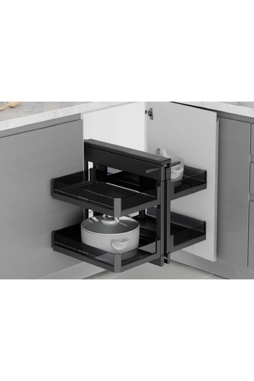 STARAX S-3009-P-A BAĞIMSIZ KÖRKÖŞE MEKANİZMASI ANTRASİT 50 CM