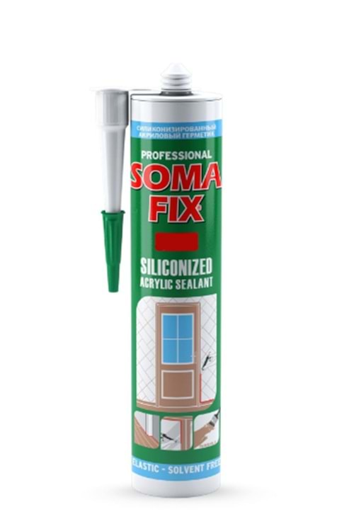 SOMAFİX S124 SİLİKONİZE MASTİK AKRİLİK GRİ 310 ML (24)