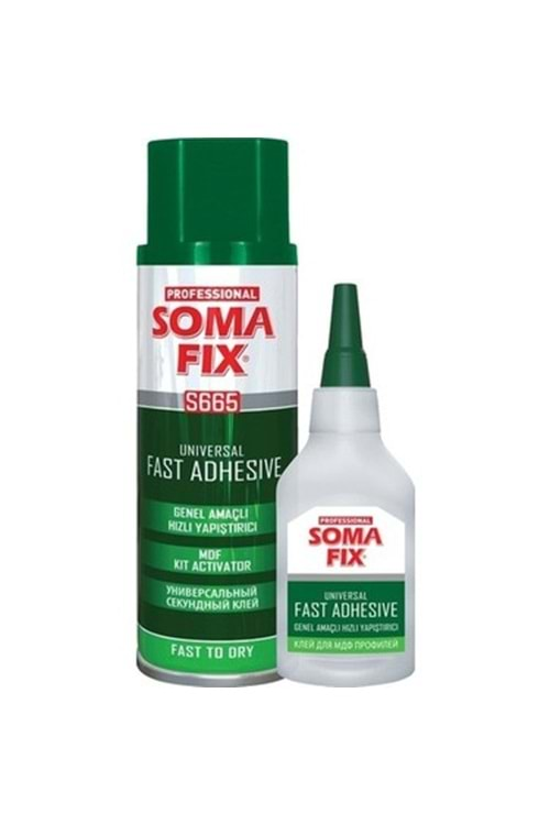 SOMAFİX S663 MDF HIZLI YAPIŞTIRICI SET 200 ML + 50 GR (24)