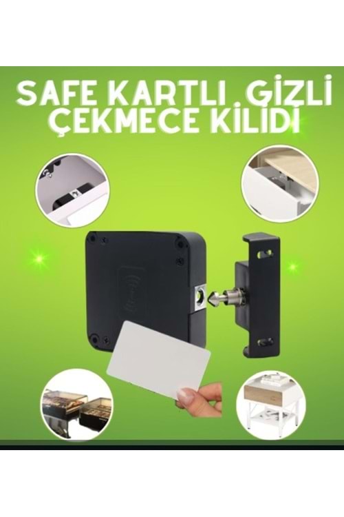 SAFE KARTLI GİZLİ ÇEKMECE VE DOLAP KİLİDİ