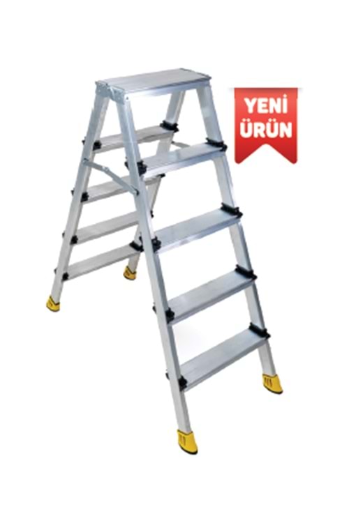 SEÇKİN ÇİFT ÇIKIŞLI ALÜMİNYUM MERDİVEN 4+4