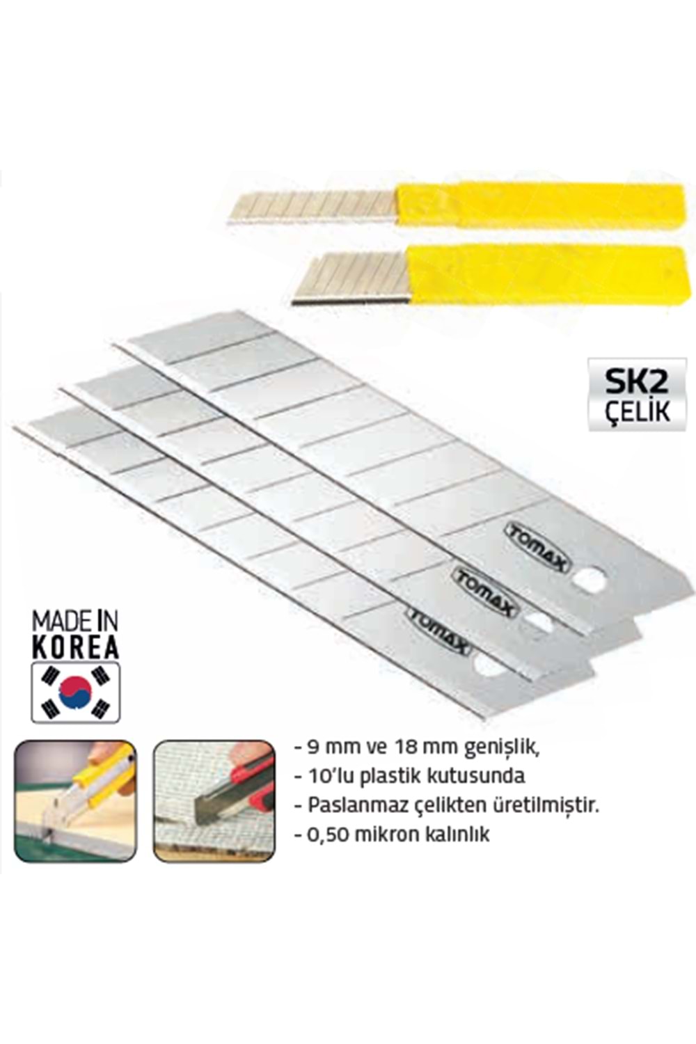 TOMAX MAKET BIÇAĞI YEDEĞİ 18 MM