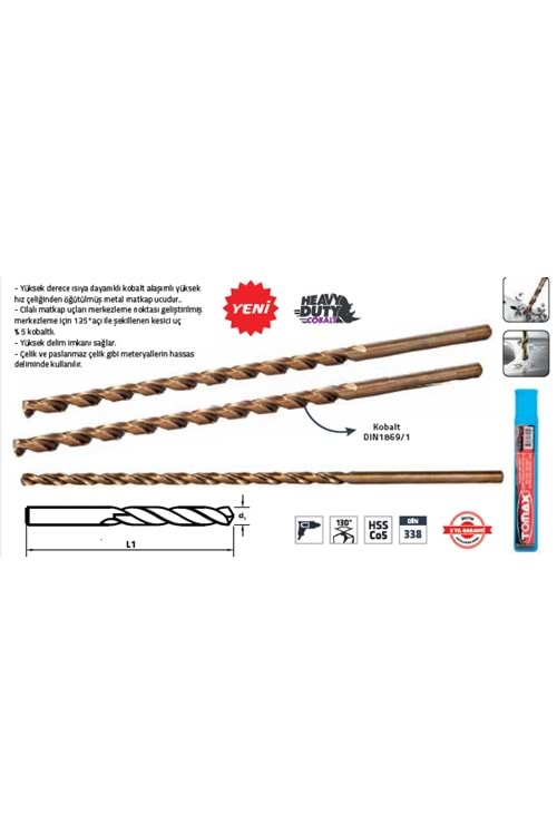 HSS 10 MM EXTRA UZUN MATKAP UCU