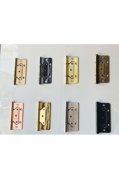 YÜKSEL ÇELİK 10 CM KELEBEK YÖNSÜZ MENTEŞE S.L.SARI 2,5 MM (25)
