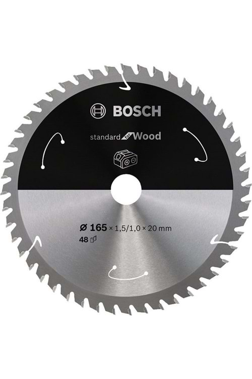 BOSCH STNDARD FOR WOOD DAİRE TESTERE 165*20 MM 48D