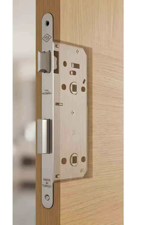 NOBEL 40 MM KROM SESSİZ OVAL WC KAPI KİLİDİ