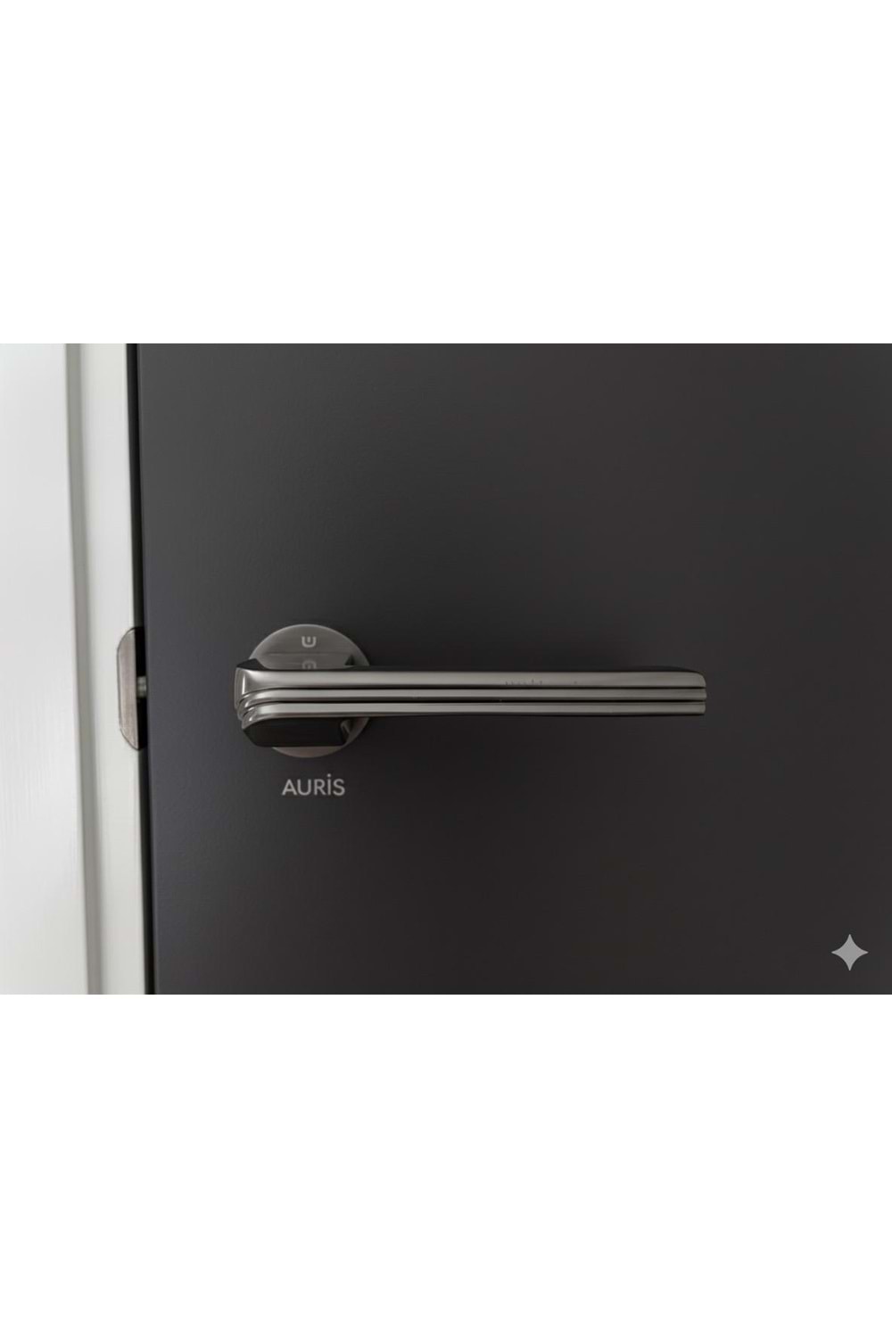 YÜKSEL AURİS İTALYAN KARE ROZETLİ FÜME ODA KAPI KOLU