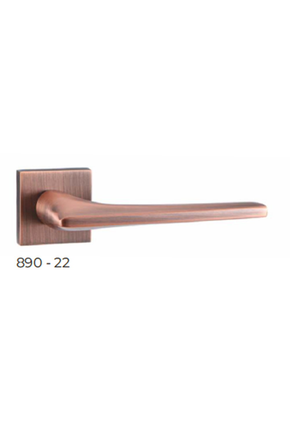 YÜKSEL TEMA İTALYAN KARE ROZETLİ ROSE BRONZ WC KAPI KOLU