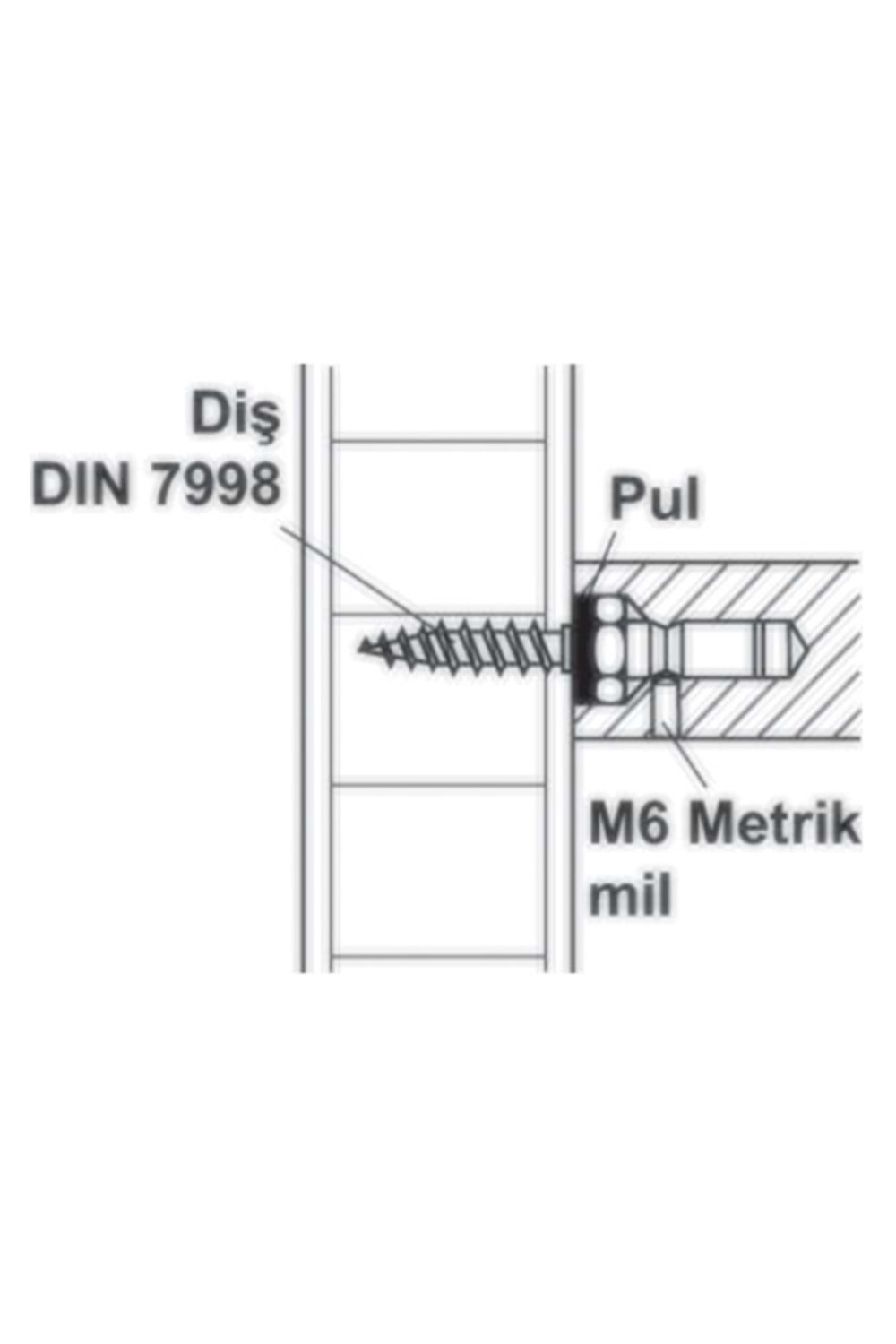 HAFELE 909.03.920 ÇEKME KAPI KOLU BAĞLANTI ELEMANI GİZLİ TEK TARAFLI 40*62 MM