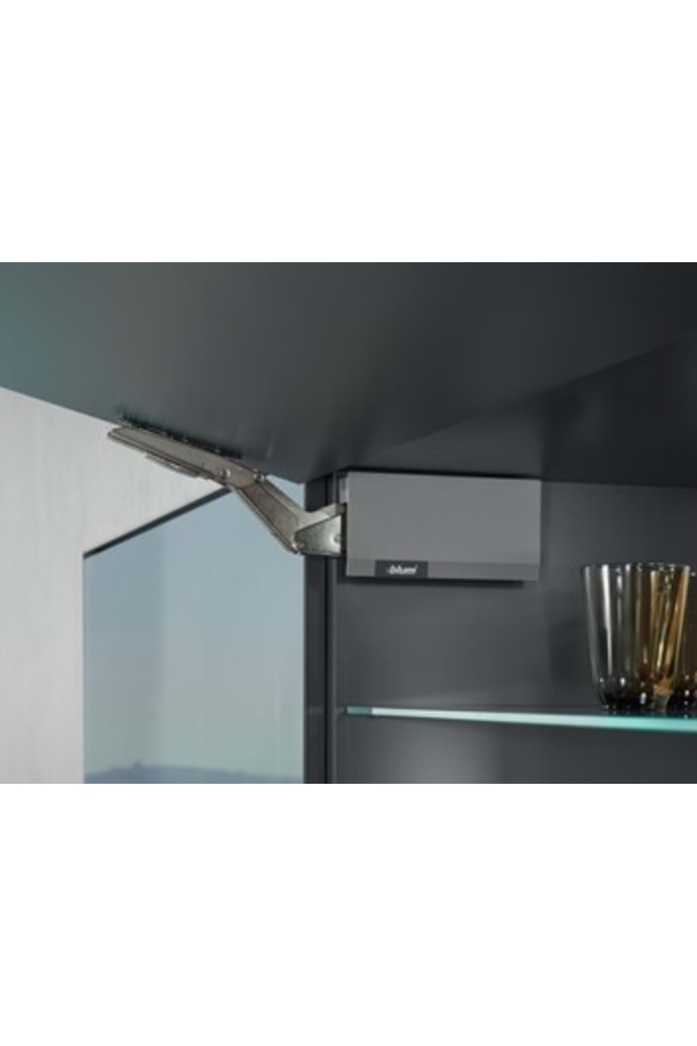 BLUM AVENTOS HK-TOP GÜÇ ÜNİTESİ KAPAĞI SAĞ GRİ (22K8001 R HGR)